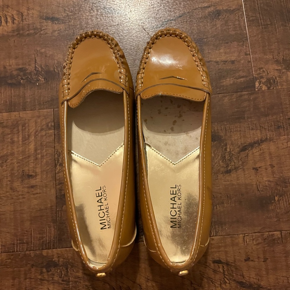 Michael Kors Brown Leather Flats